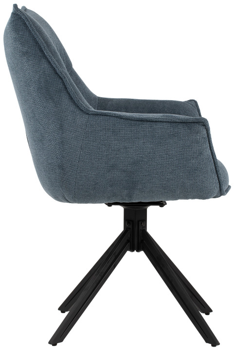 Diningsessel Ginosa blau drehbar